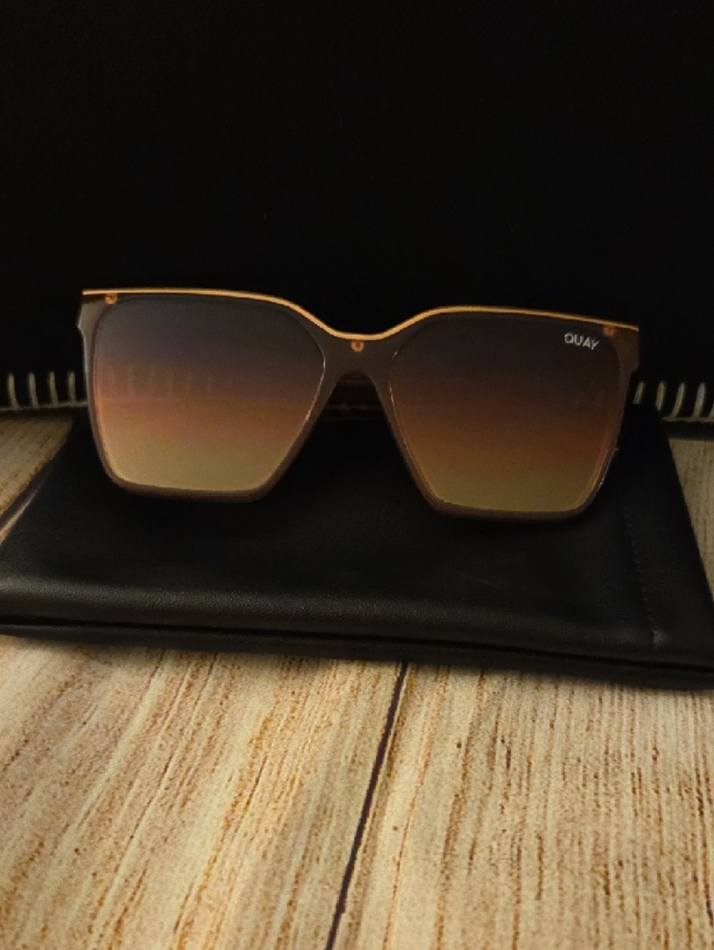 QUAY Australia Level Up Large Square Sunglasses - Picture 6 of 7